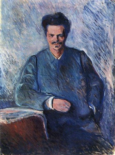 Retrato de August Strindberg de Edvard Munch